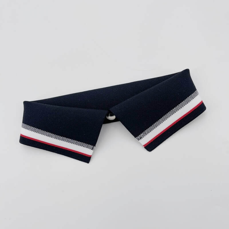 Custom preshrunk polyester jacquard knit rib collar cuffs