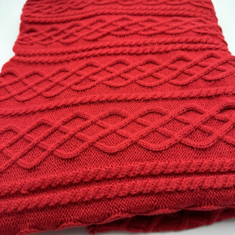 Custom Rib knit jacquard fabric garment accessories